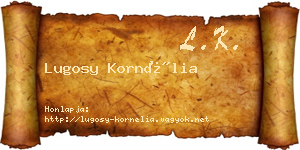 Lugosy Kornélia névjegykártya